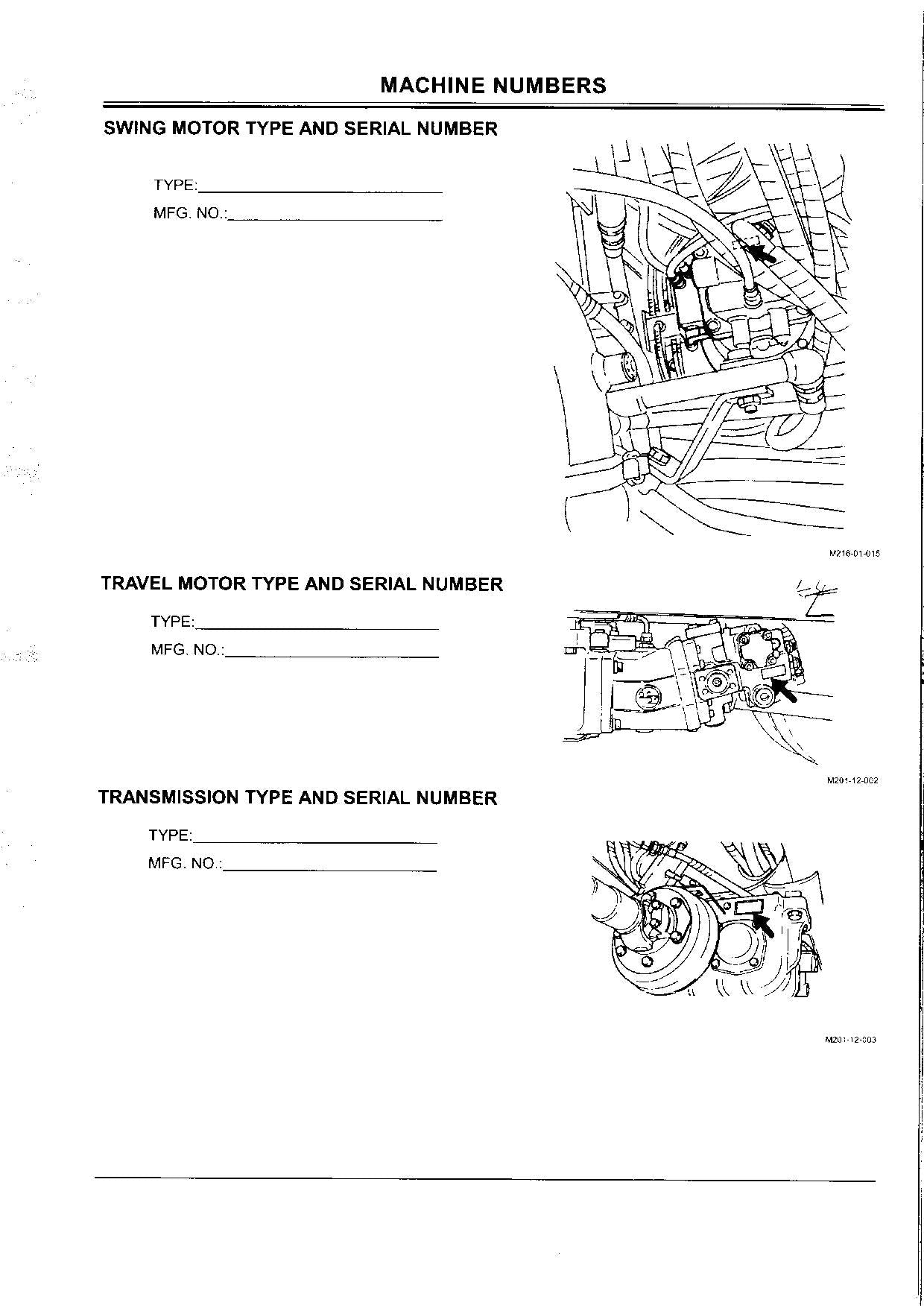 HITACHI EX125WD-5 EXCAVATOR OPERATORS MANUAL