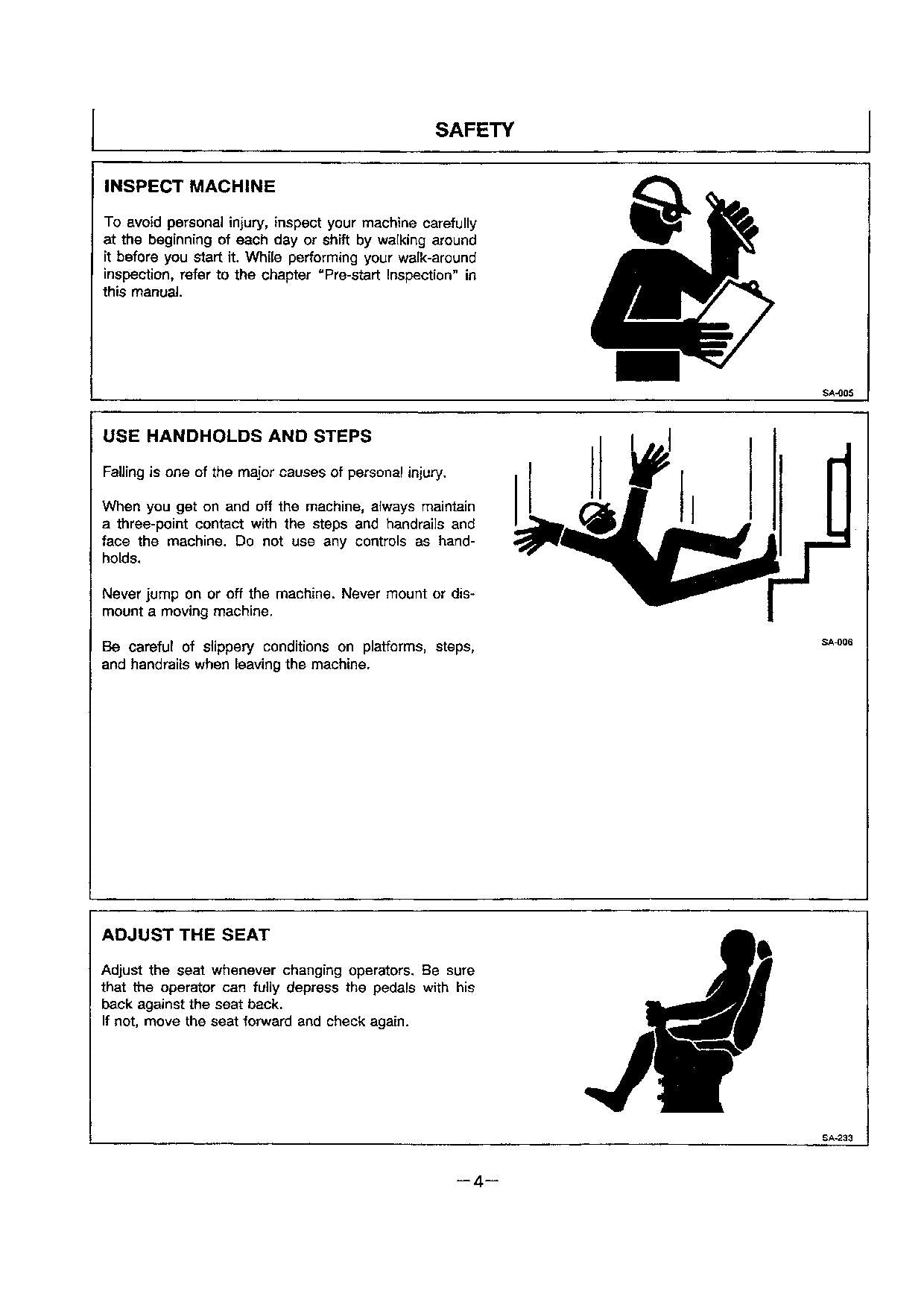 HITACHI EX100-2 EXCAVATOR OPERATORS MANUAL