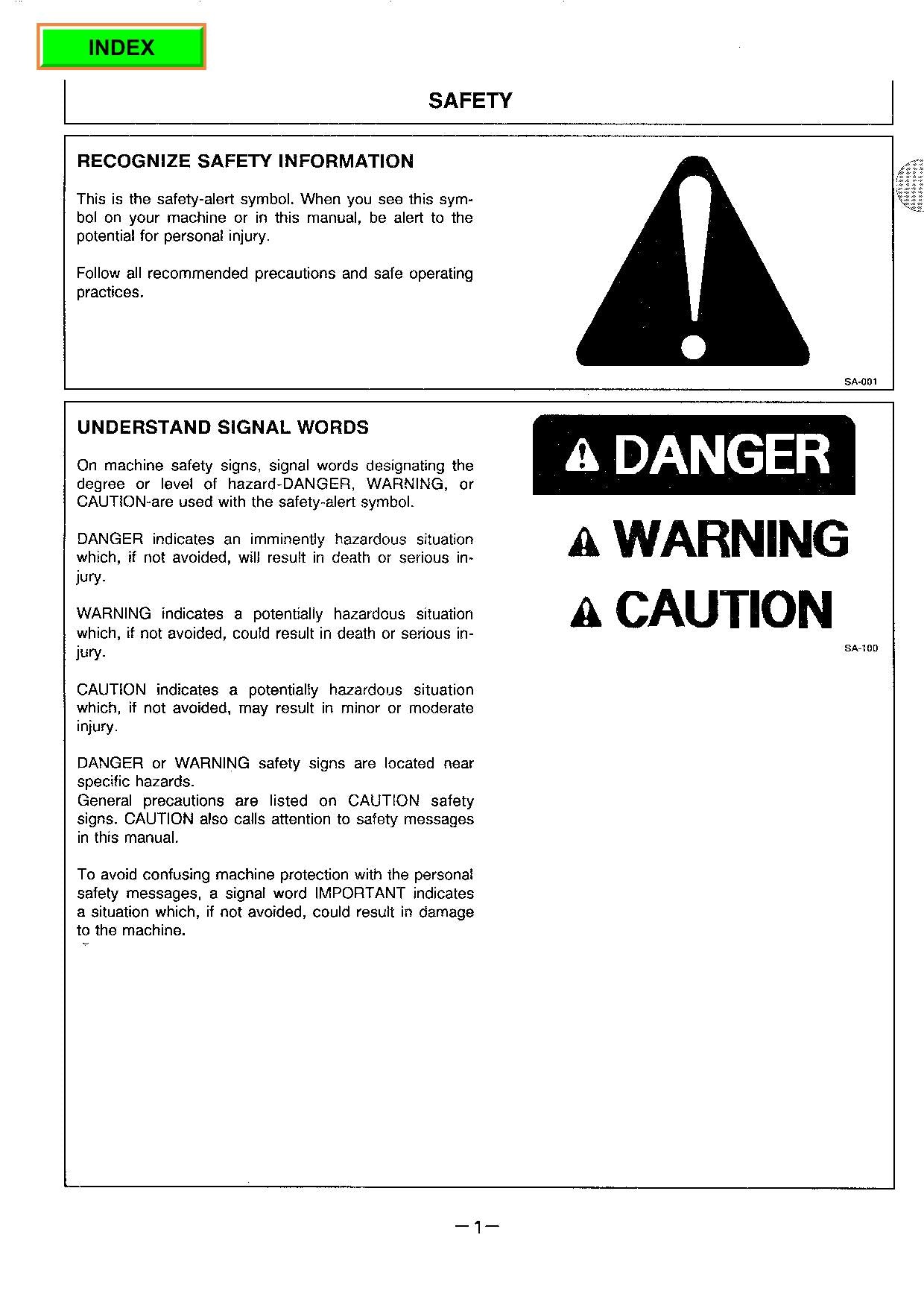 HITACHI EX100M-2 EXCAVATOR OPERATORS MANUAL