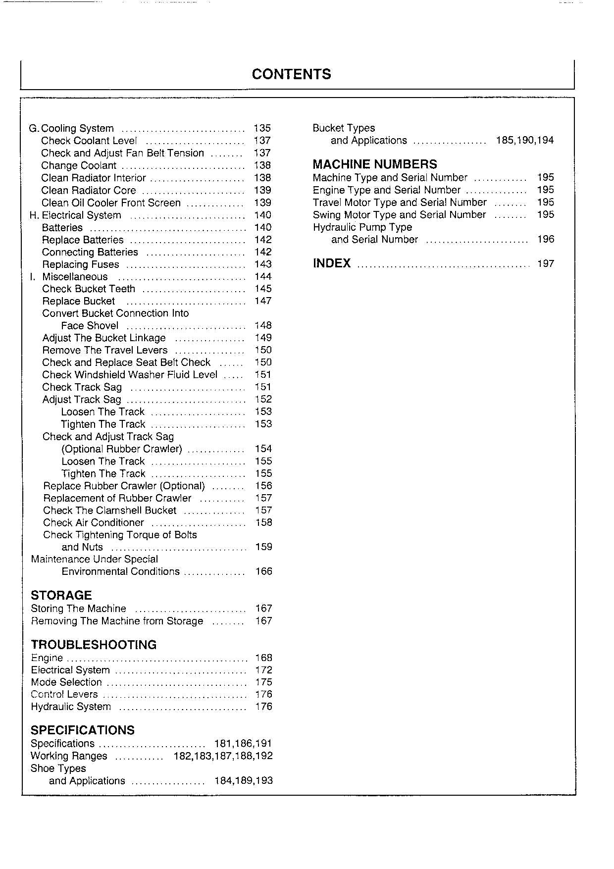 HITACHI EX100-3 EX100M-3 EX120-3 EXCAVATOR OPERATORS MANUAL #2