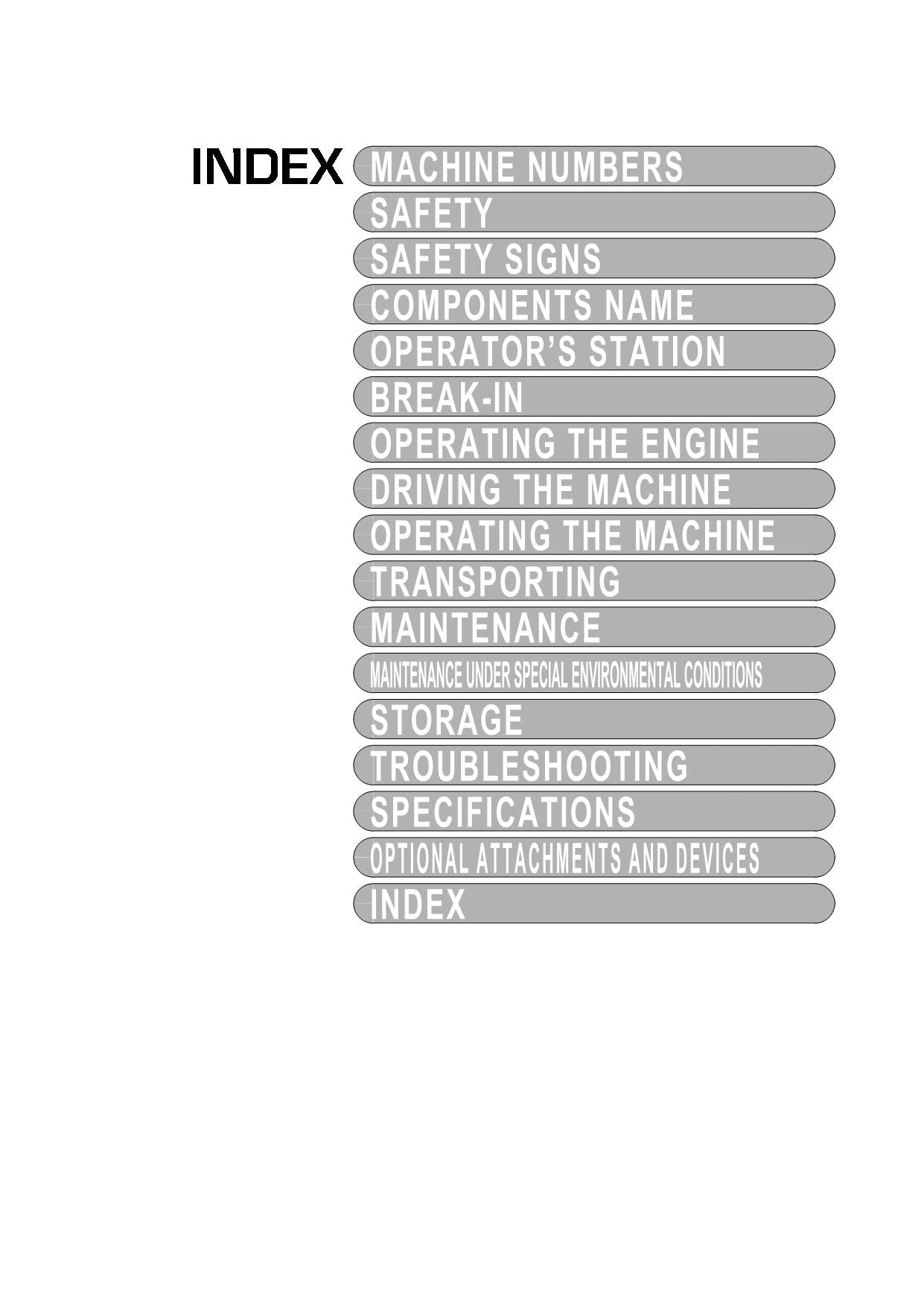 HITACHI EX160LC-5 EXCAVATOR OPERATORS MANUAL