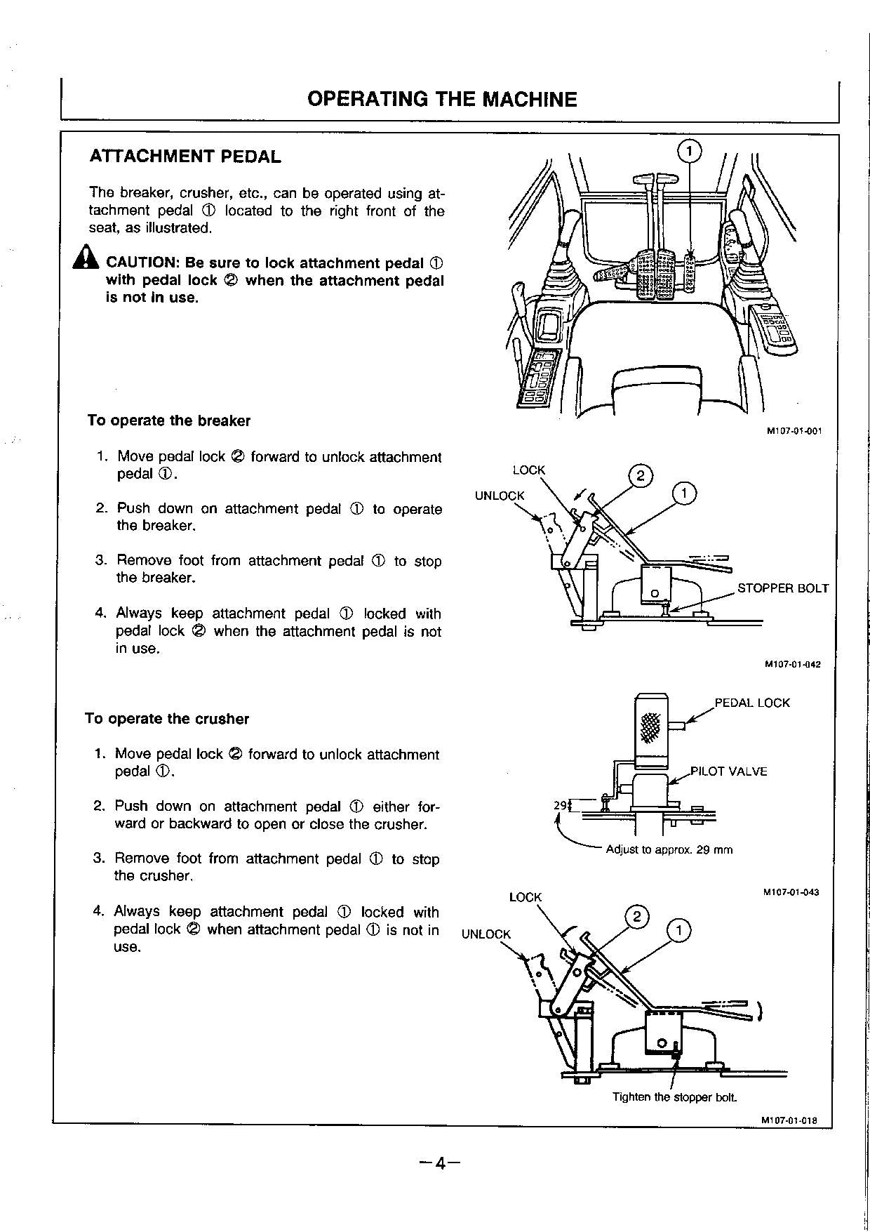 HITACHI EX200K EX200LCK-2 EXCAVATOR OPERATORS MANUAL