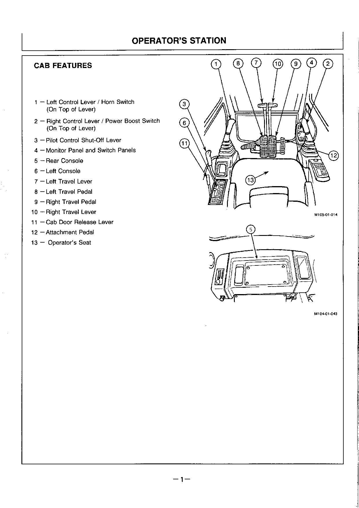 HITACHI EX200K EX200LCK-2 EXCAVATOR OPERATORS MANUAL