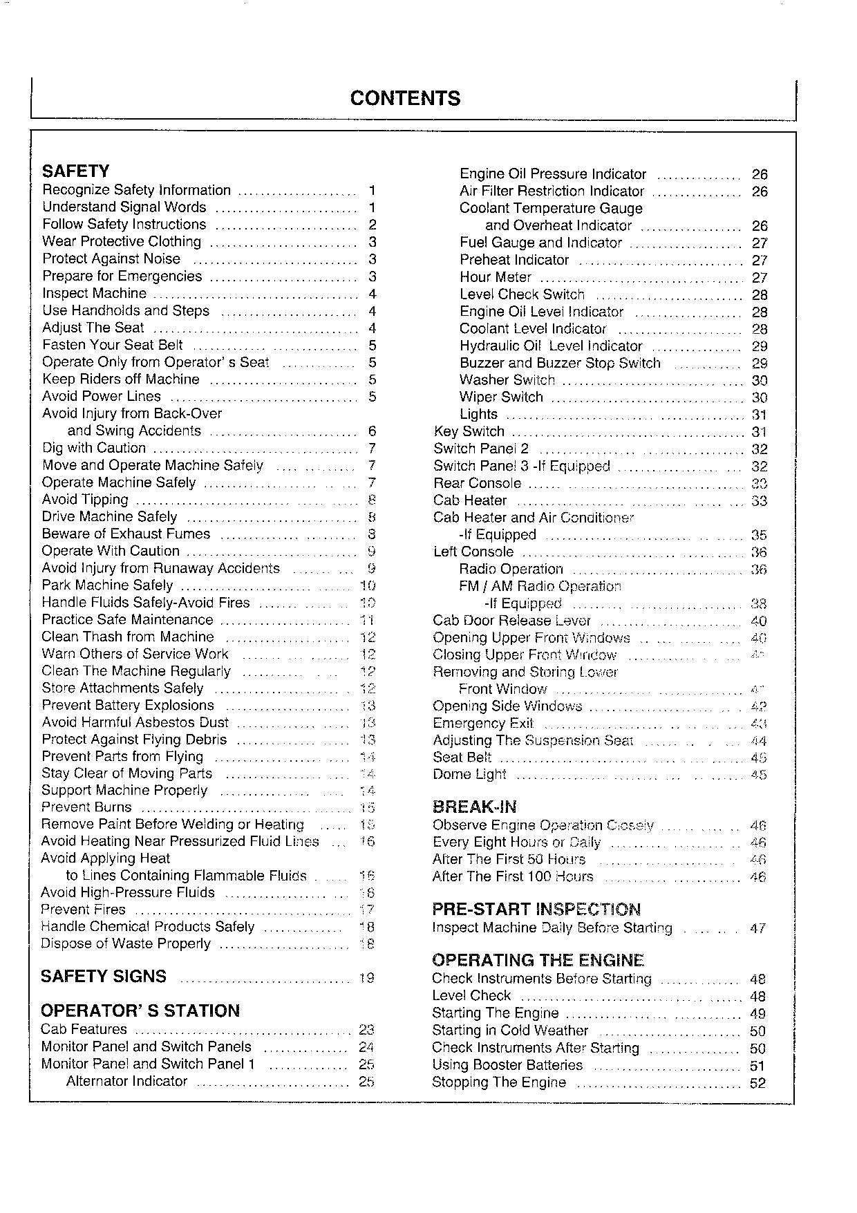 HITACHI EX200-3 EX200LC-3 EX200H-3 EXCAVATOR OPERATORS MANUAL