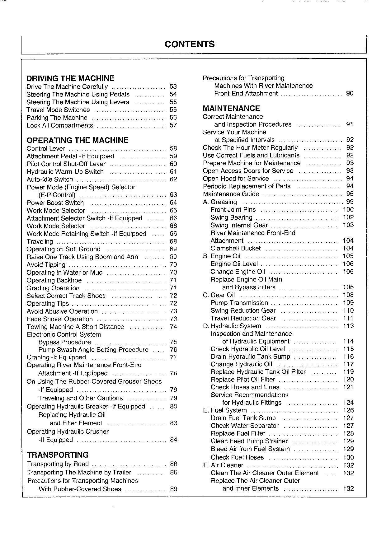 HITACHI EX200-3 EX200LC-3 EX200H-3 EXCAVATOR OPERATORS MANUAL