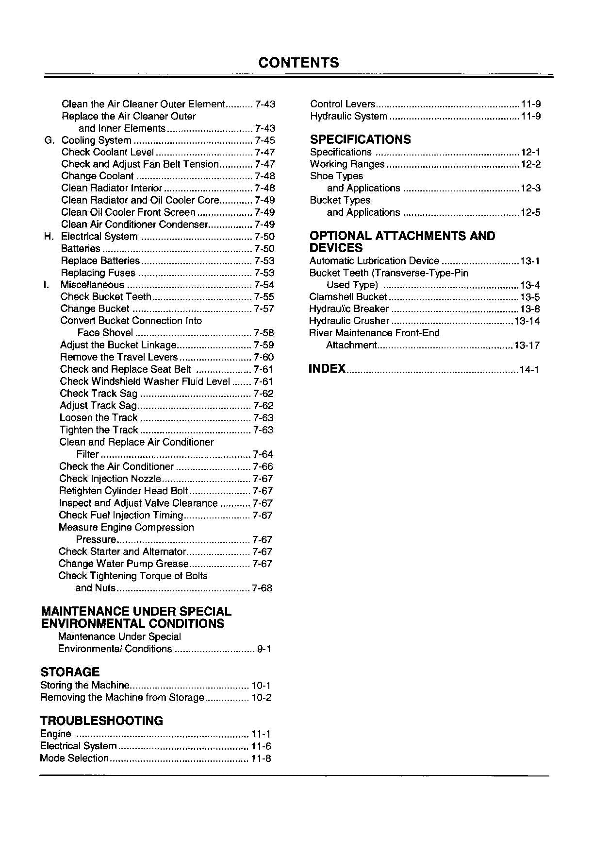 HITACHI EX200-5 EX200LC-5 EX210H-5 EX210LCH-5 EXCAVATOR OPERATORS MANUAL #2