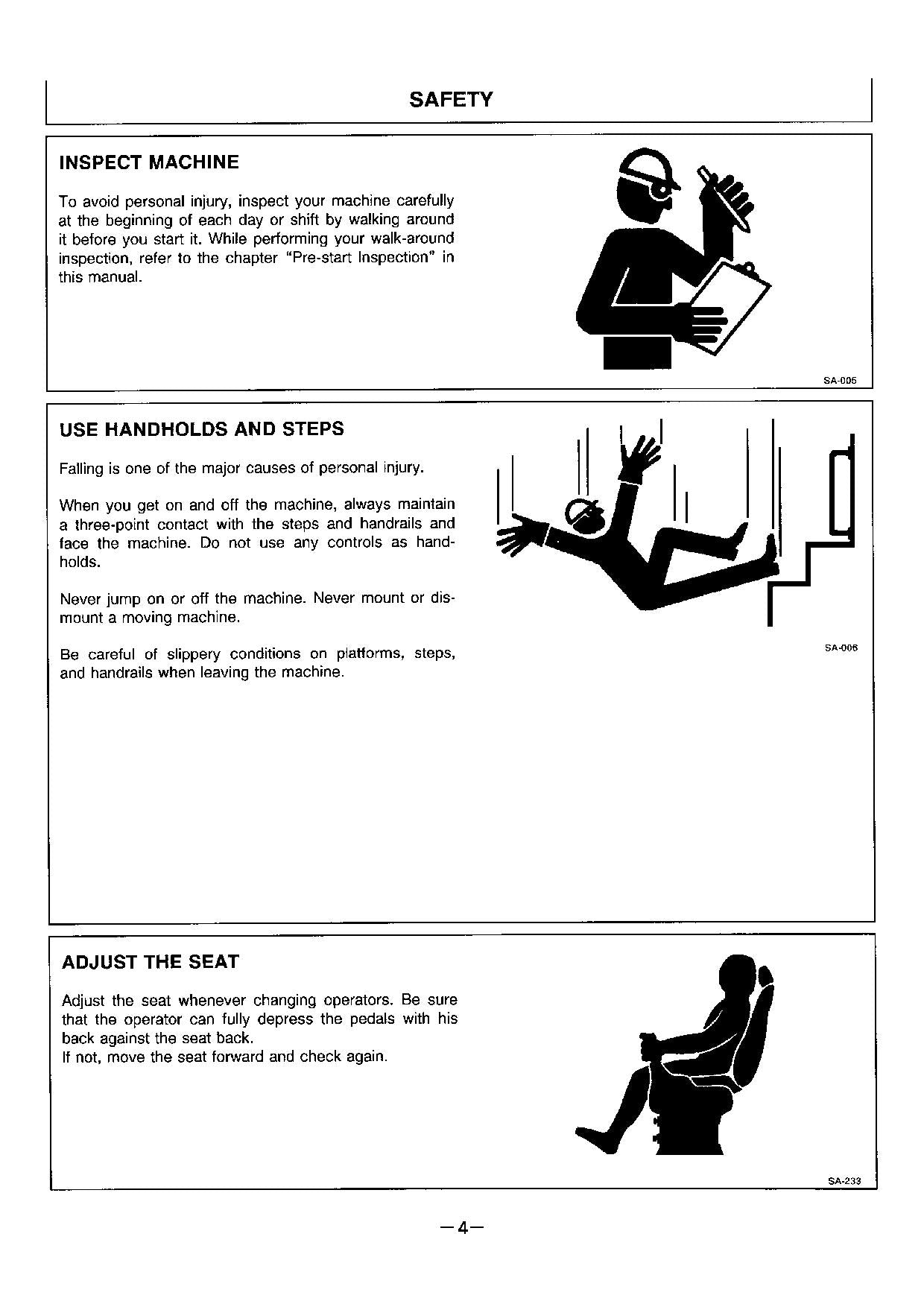 HITACHI EX220-2 EX220LC EXCAVATOR OPERATORS MANUAL