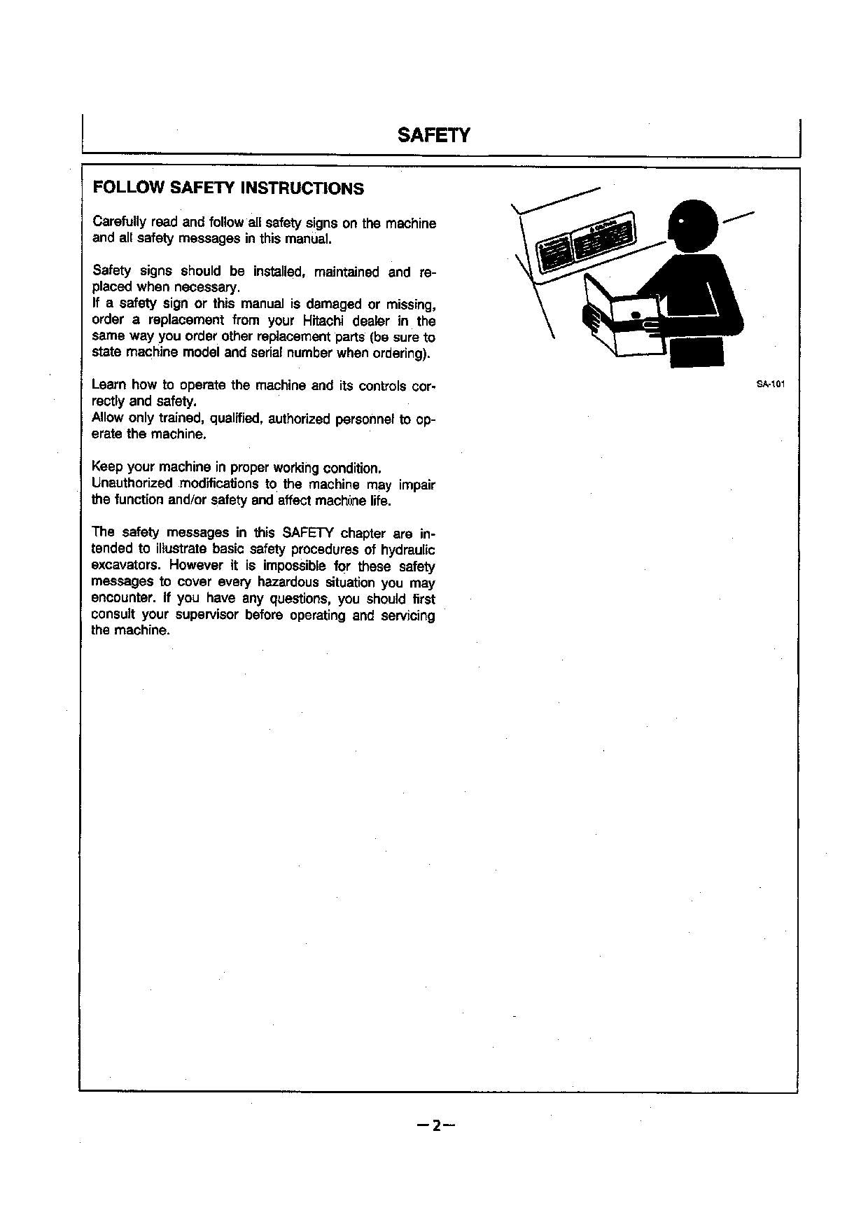 HITACHI EX220LC-3 EX220-3 EXCAVATOR OPERATORS MANUAL