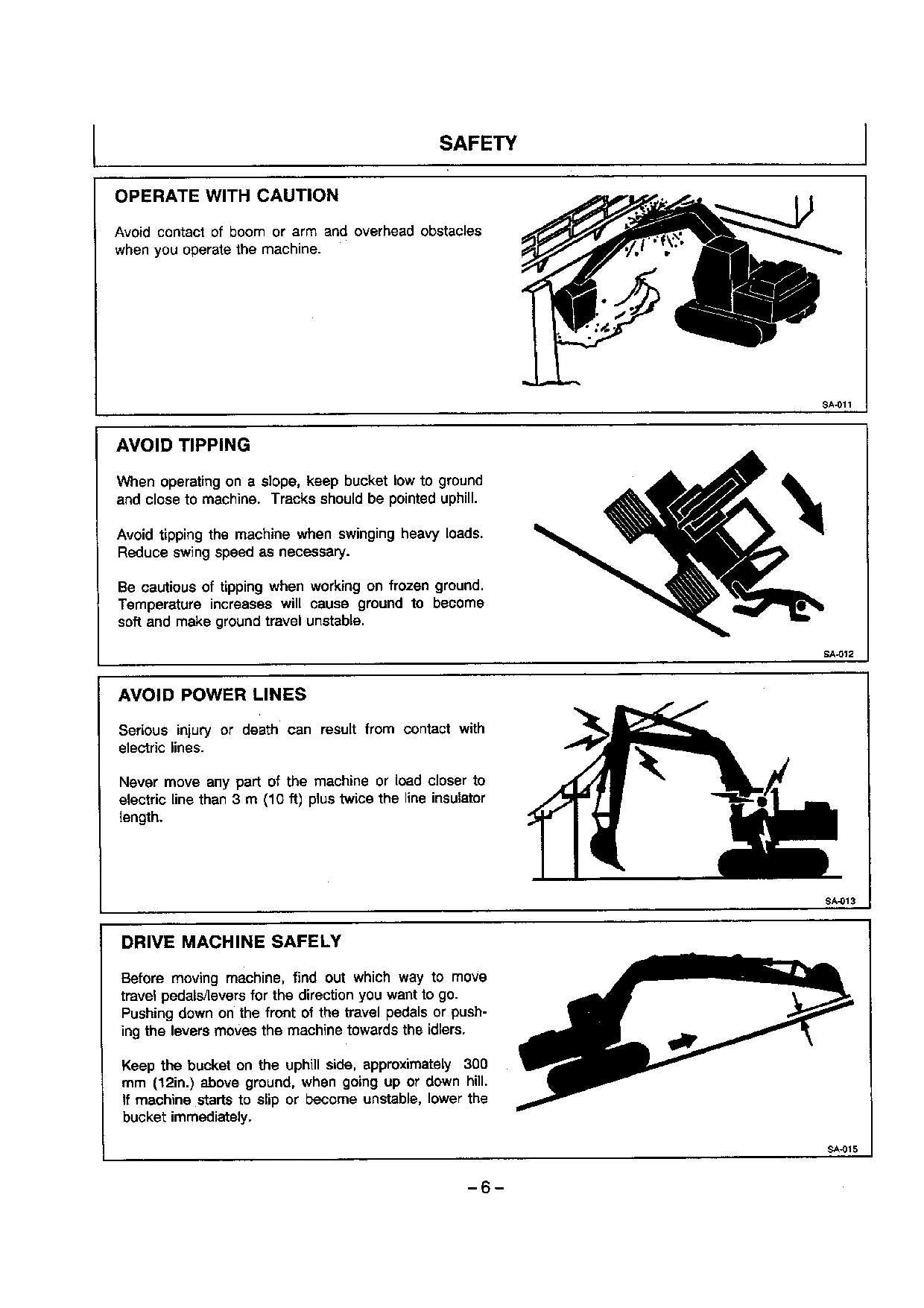 HITACHI EX700 EXCAVATOR OPERATORS MANUAL