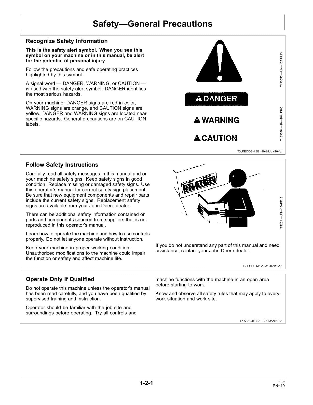 JOHN DEERE 75D EXCAVATOR OPERATORS MANUAL