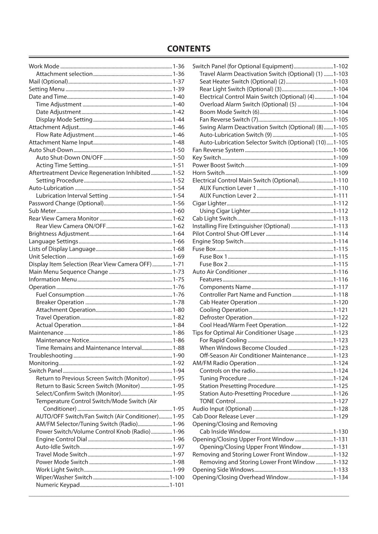 HITACHI ZAXIS ZX 470LC-6 670LC-6 870LC-6 EXCAVATOR OPERATORS MANUAL