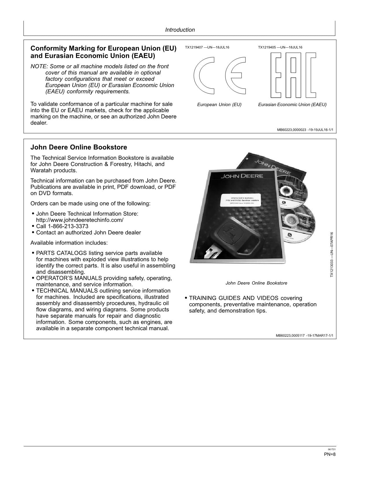 JOHN DEERE 30G EXCAVATOR OPERATORS MANUAL