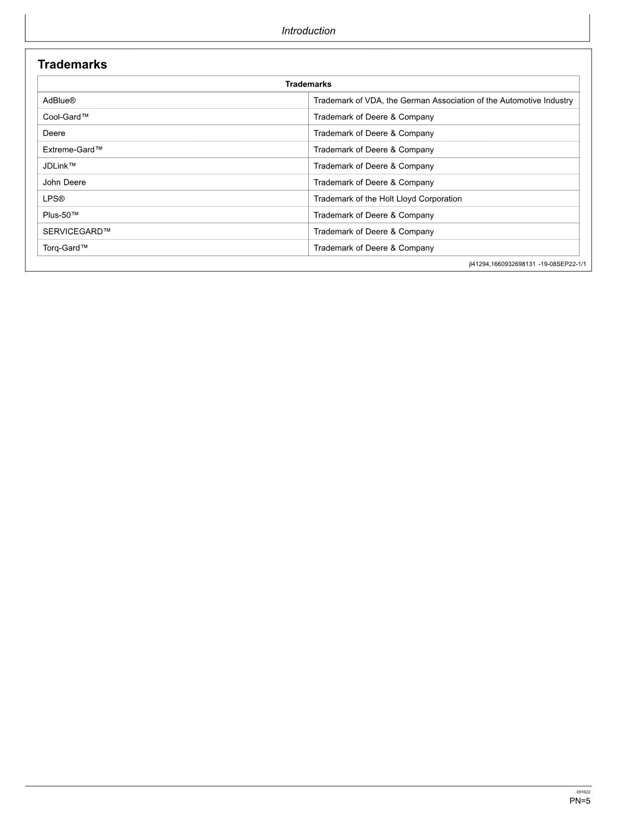 JONH DEERE 245 P EXCAVATOR OPERATORS MANUAL