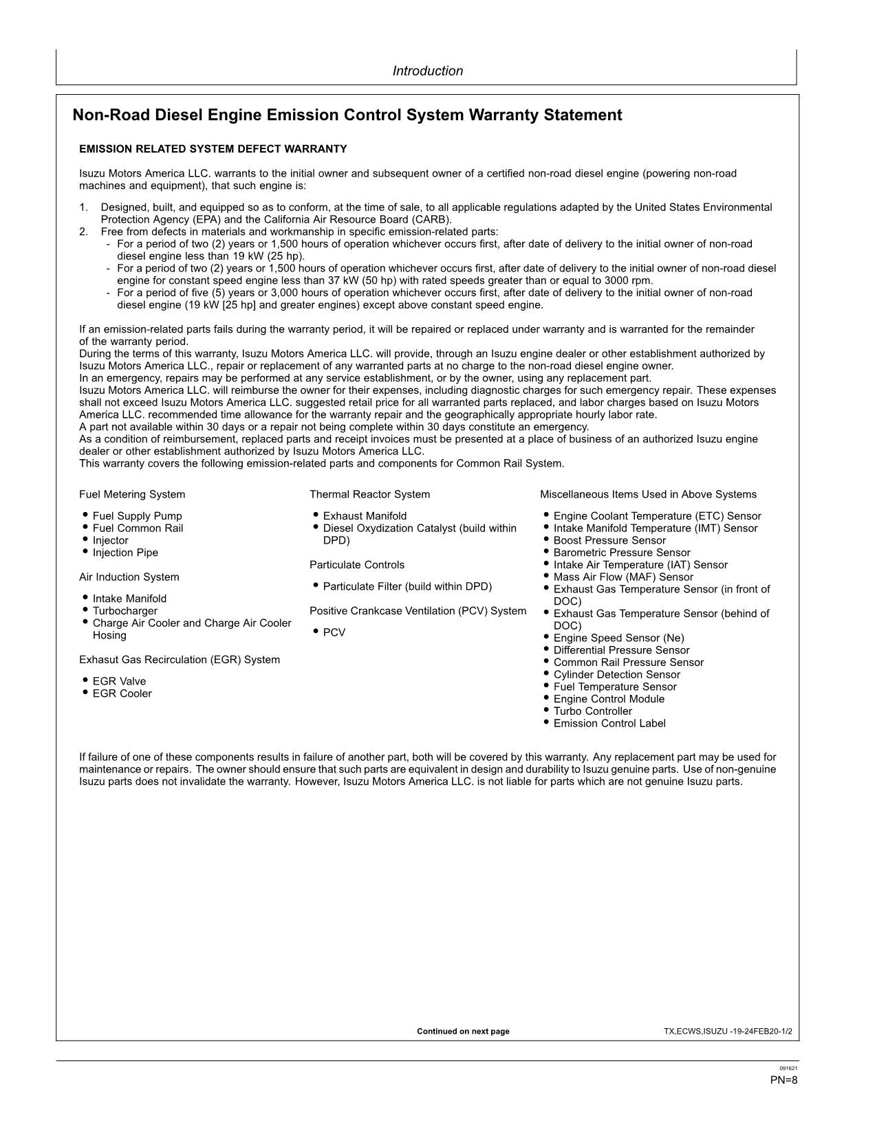 JONH DEERE 135G EXCAVATOR OPERATORS MANUAL #1