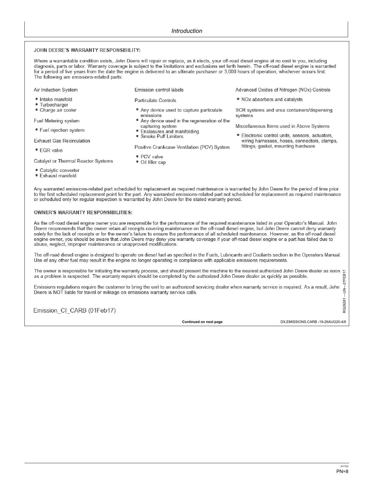 JONH DEERE 350DLC EXCAVATOR OPERATORS MANUAL