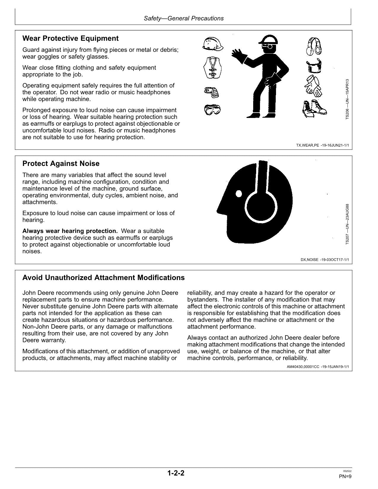 JONH DEERE 75G EXCAVATOR OPERATORS MANUAL #2