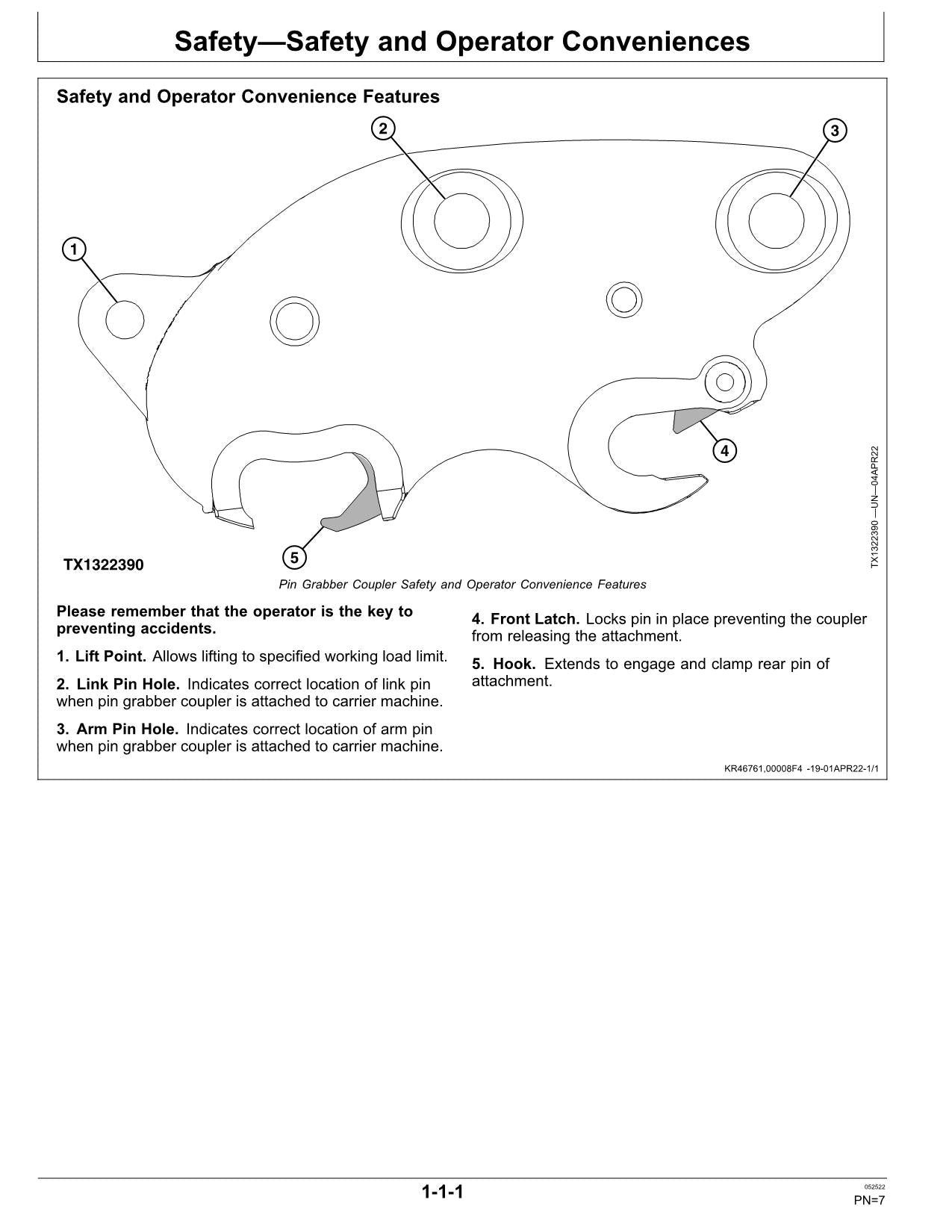 JONH DEERE 75G EXCAVATOR OPERATORS MANUAL #2