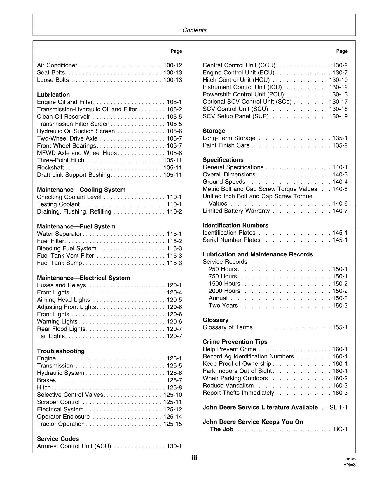 JOHN DEERE 8110 8210 8410 8310 TRACTOR OPERATORS MANUAL