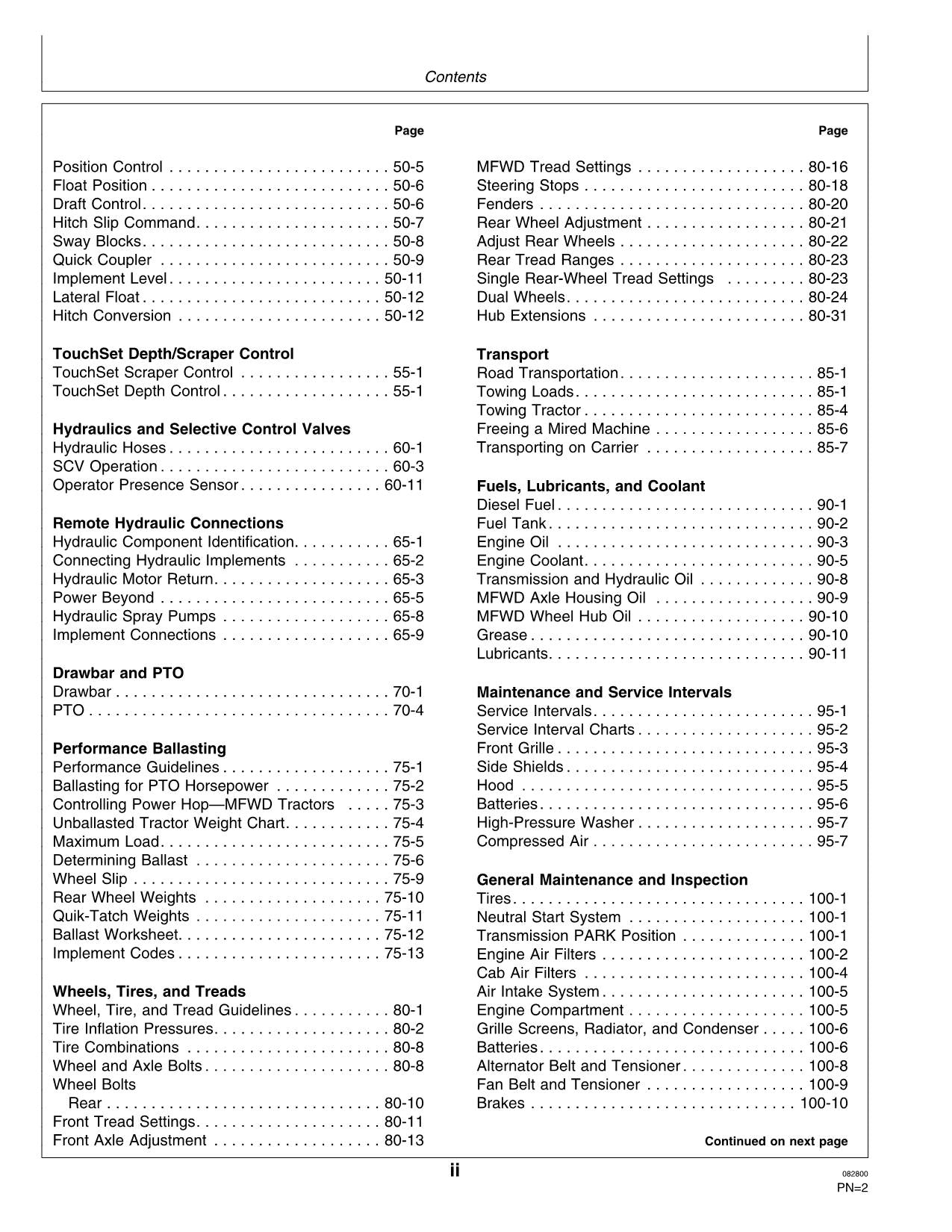 JOHN DEERE 8110 8210 8410 8310 TRACTOR OPERATORS MANUAL