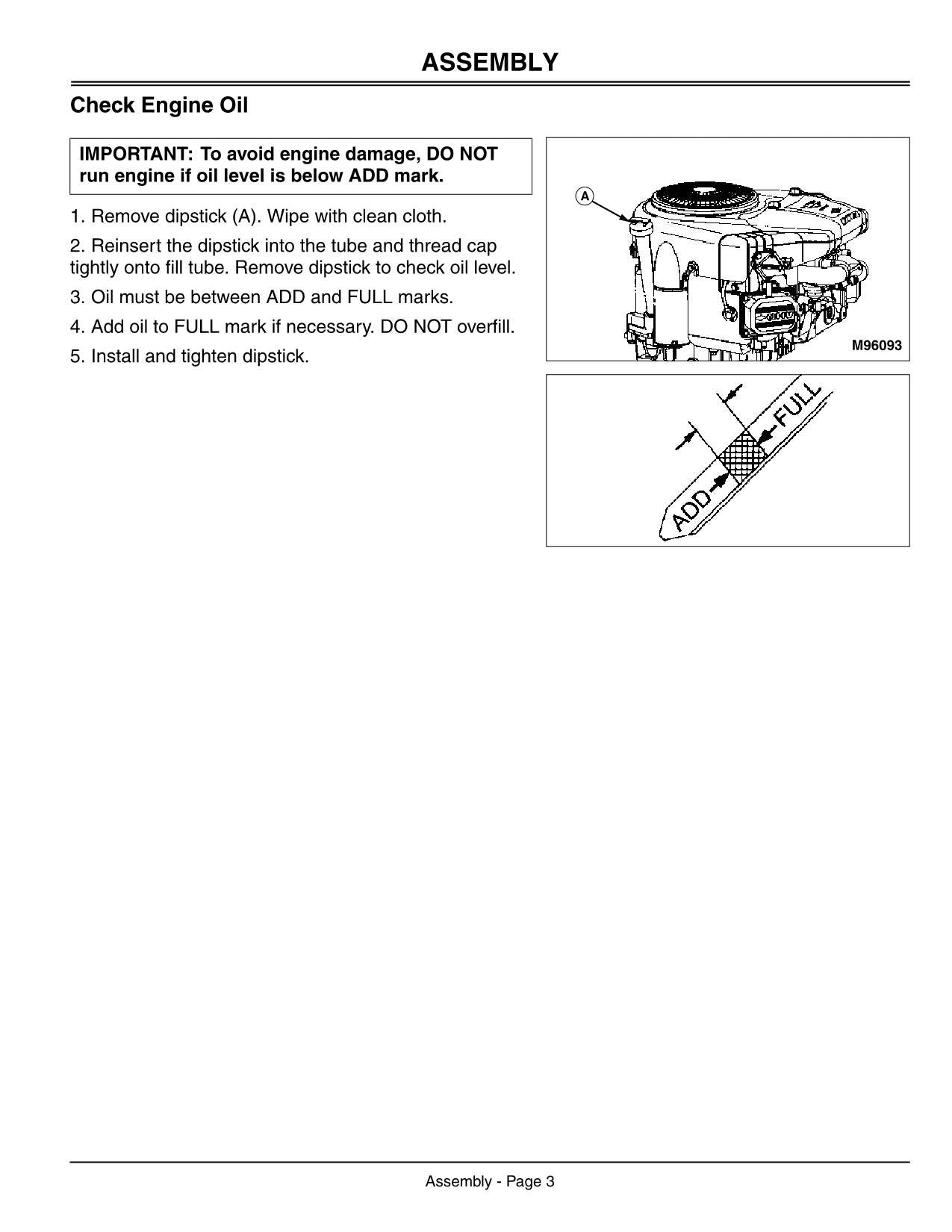 MANUEL D'UTILISATION DU TRACTEUR JOHN DEERE S2546 010001-014033