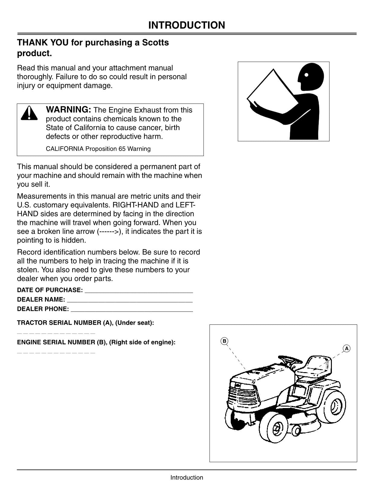 JOHN DEERE S2546 TRAKTOR-BETRIEBSHANDBUCH 010001-014033