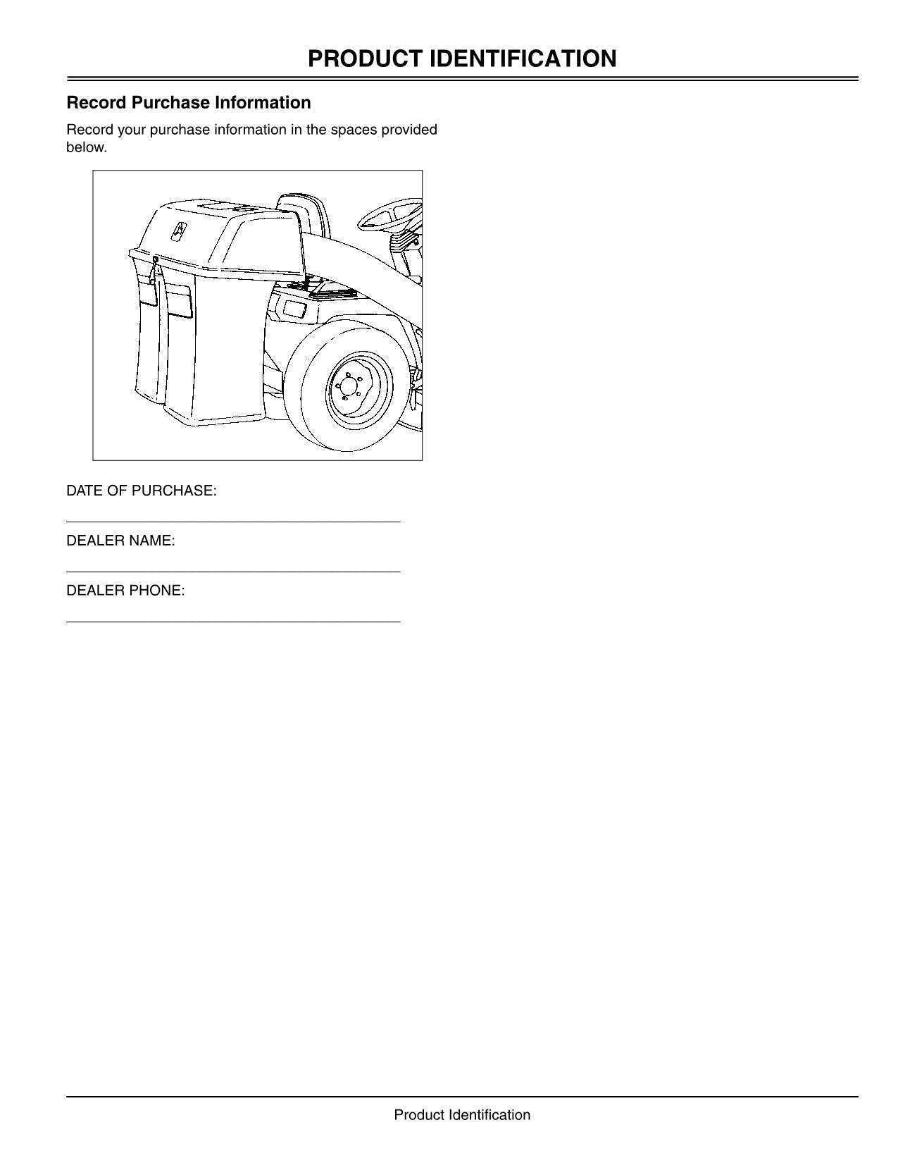 JOHN DEERE 42 INCH 1542H 1438G 1438HS 1542HS TRACTOR OPERATORS MANUAL