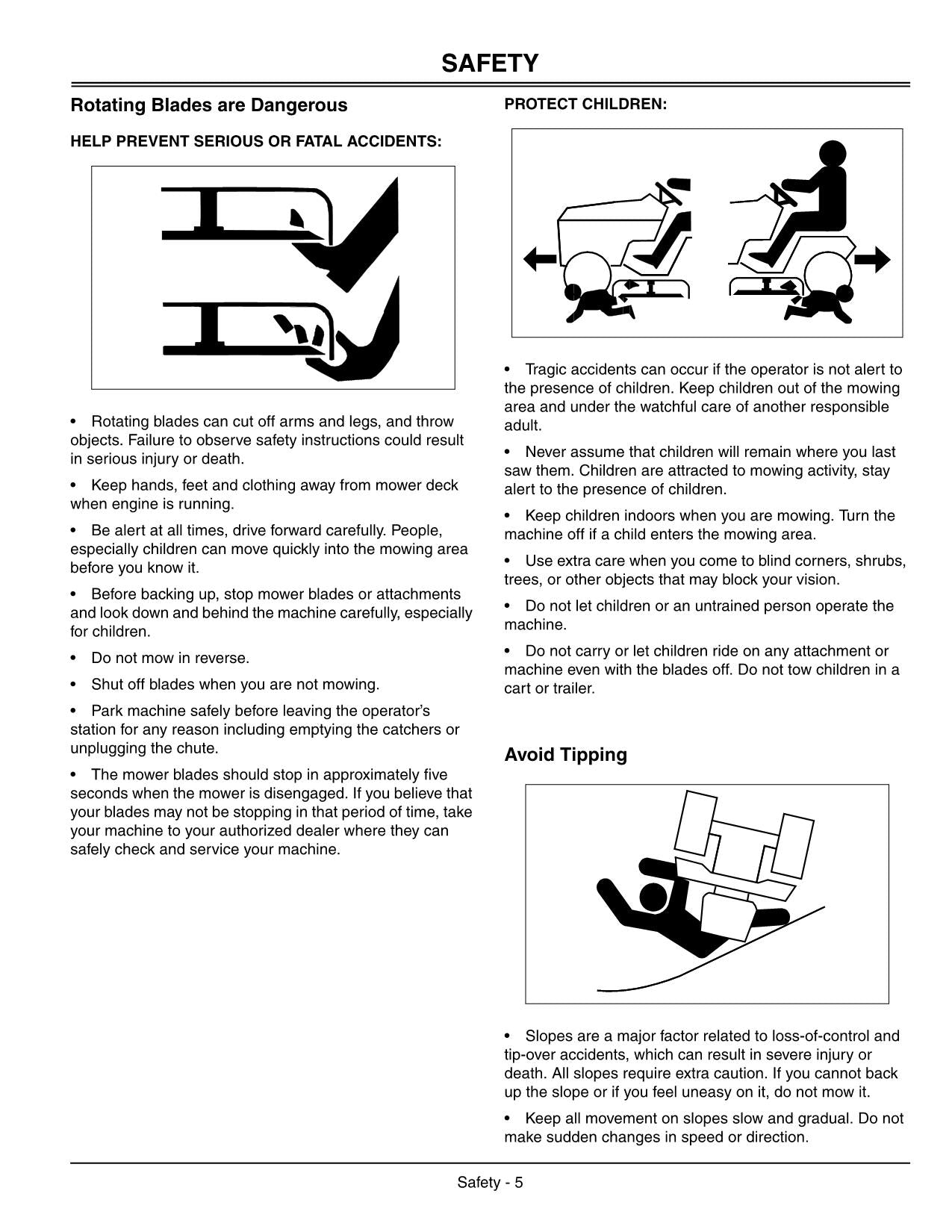 JOHN DEERE G100 TRACTOR OPERATORS MANUAL