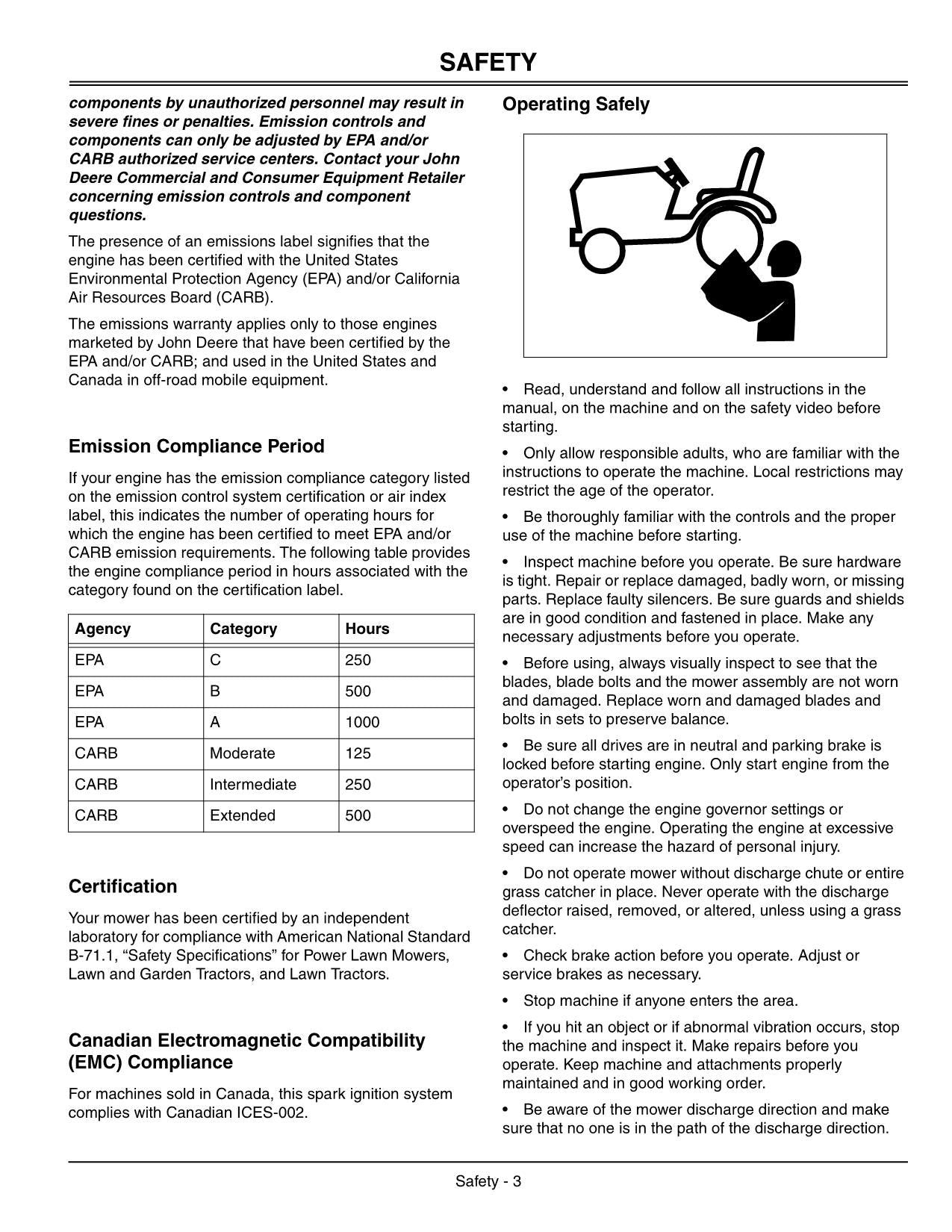 JOHN DEERE L100 L110 L120 L130 L118 TRAKTOR-BETRIEBSHANDBUCH