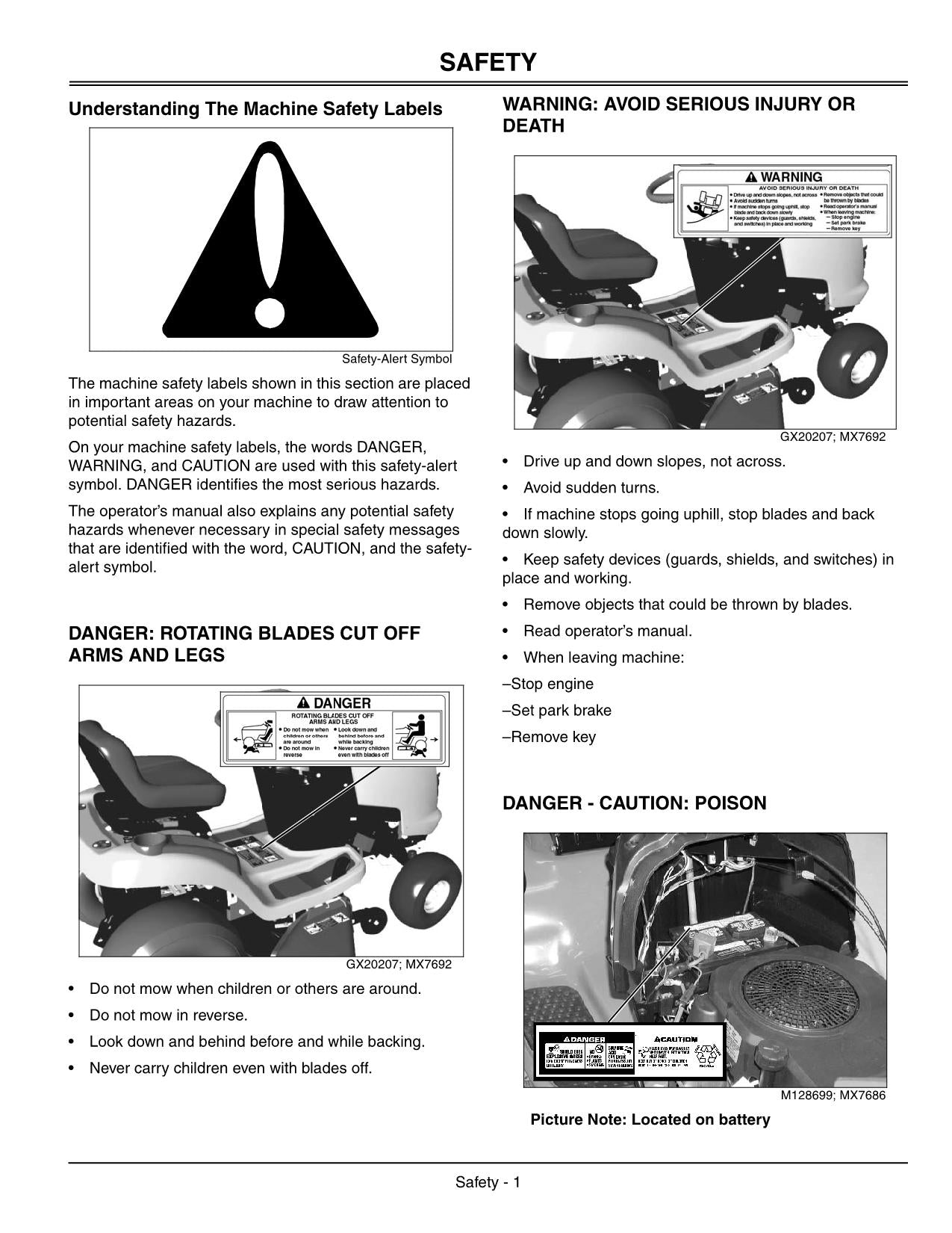 JOHN DEERE L100 L110 L120 L130 L118 TRAKTOR-BETRIEBSHANDBUCH