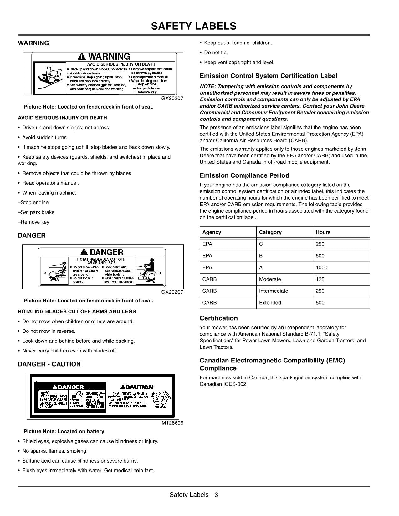 JOHN DEERE 102 115 125 135 145 155C 190C TRAKTOR-BETRIEBSHANDBUCH