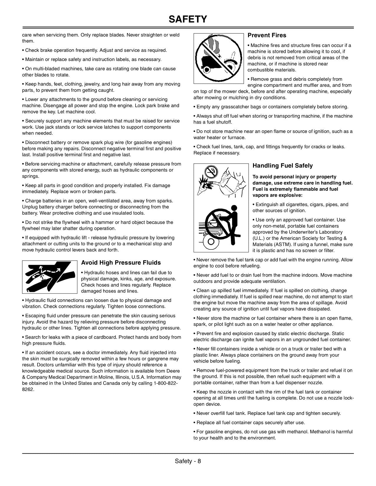 JOHN DEERE LA145 LA155 LA165 LA175 TRACTOR OPERATORS MANUAL