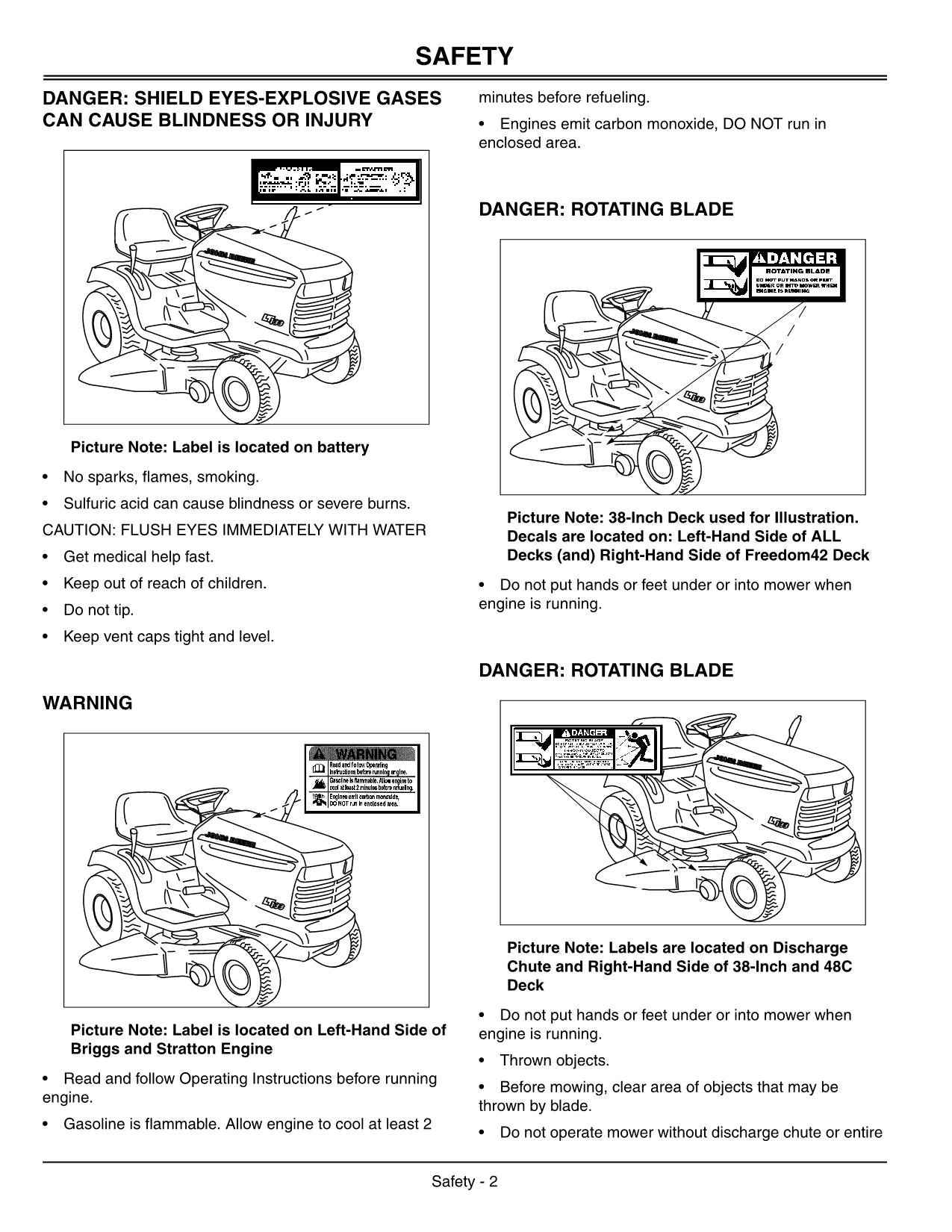 MANUEL D'UTILISATION DU TRACTEUR JOHN DEERE LT133 LT166 LT155