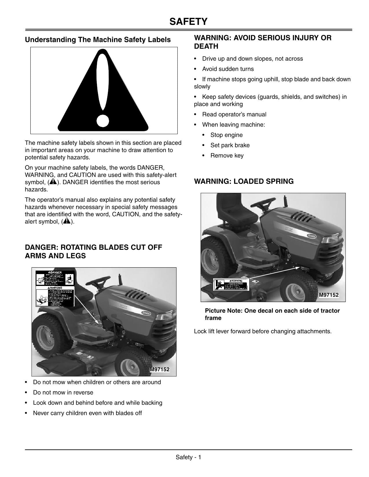 JOHN DEERE SCOTTS S2554 S2348 TRAKTOR-BETRIEBSHANDBUCH