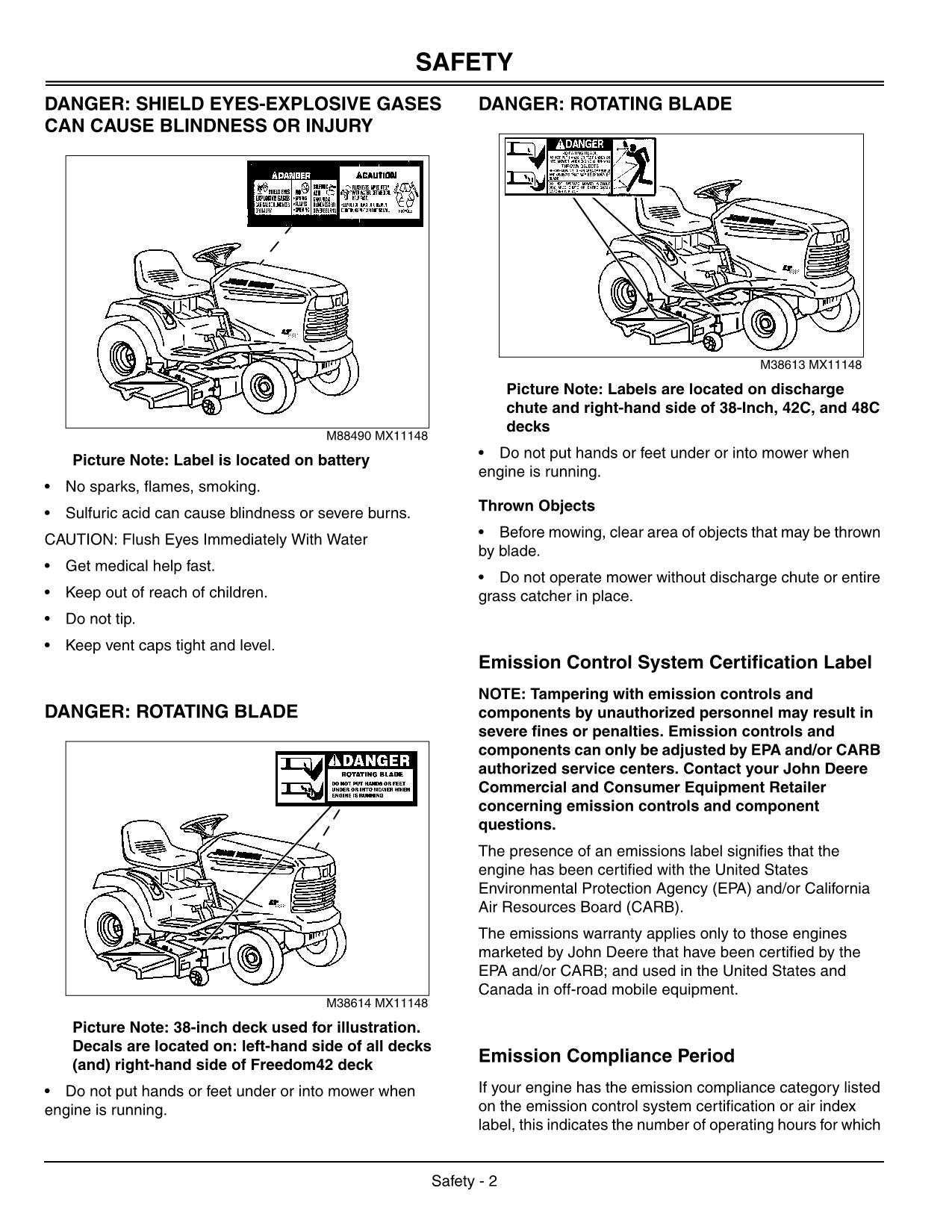 JOHN DEERE LT180 LT170 TRACTOR OPERATORS MANUAL