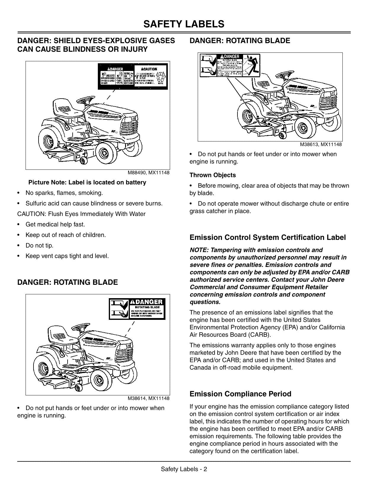 JOHN DEERE LT190 TRAKTOR-BETRIEBSHANDBUCH