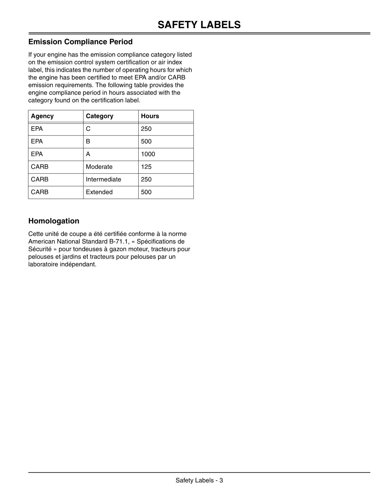 JOHN DEERE LTR180 TRACTOR OPERATORS MANUAL