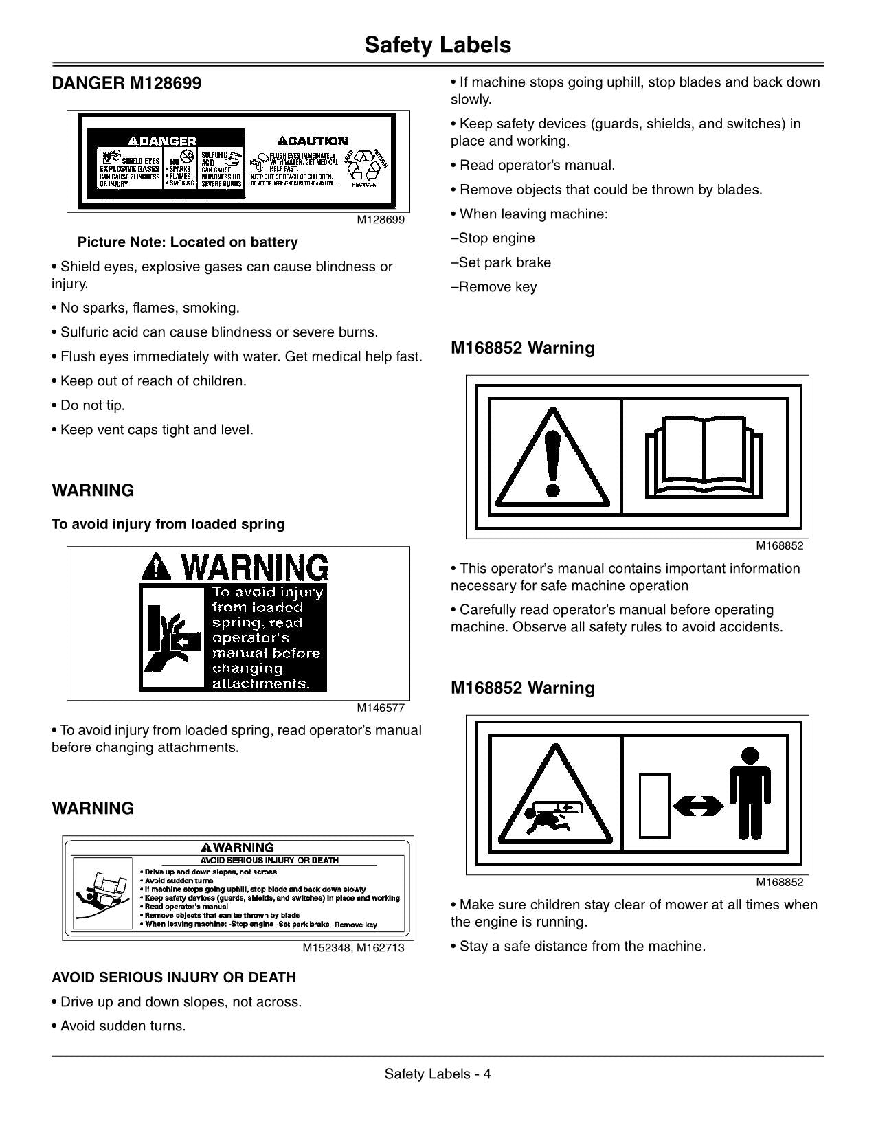 JOHN DEERE X300 X304 X310 X320 X324 X360 TRAKTOR-BETRIEBSHANDBUCH NR. 3