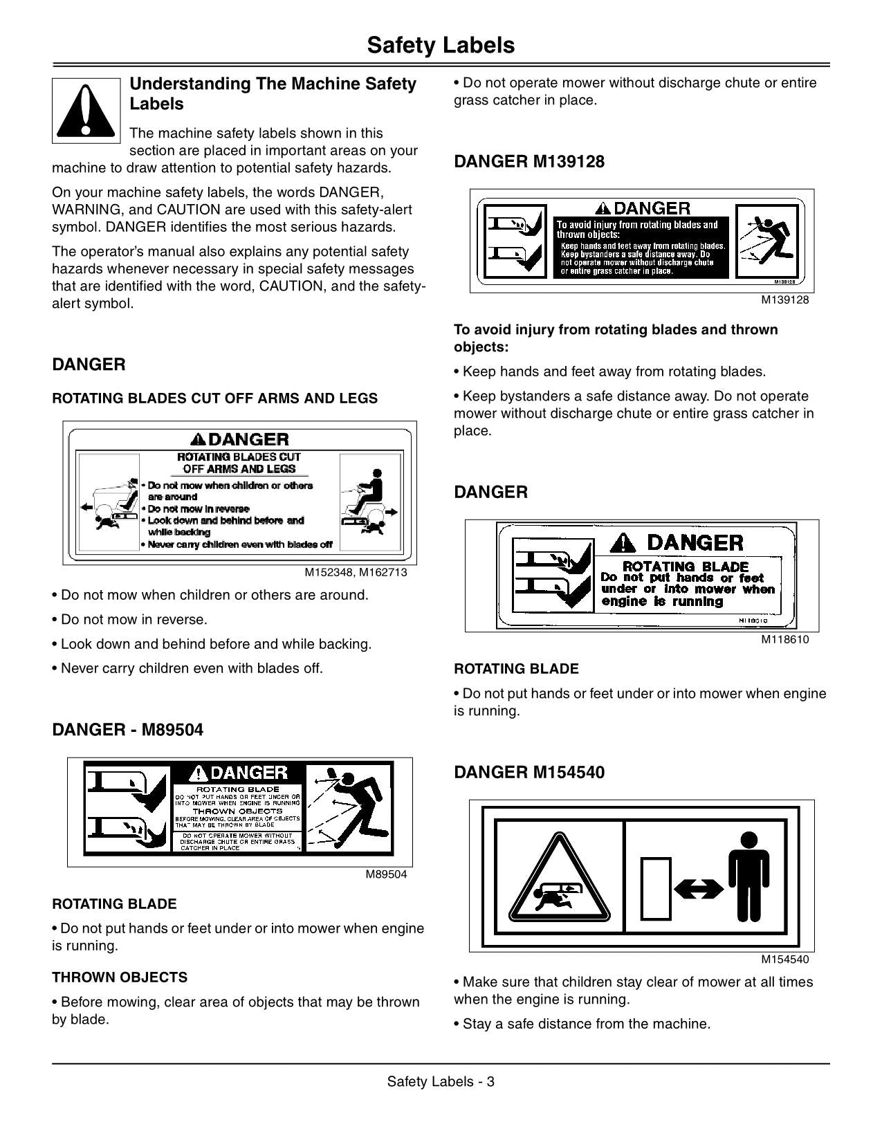 JOHN DEERE X300 X304 X310 X320 X324 X360 TRAKTOR-BETRIEBSHANDBUCH NR. 3