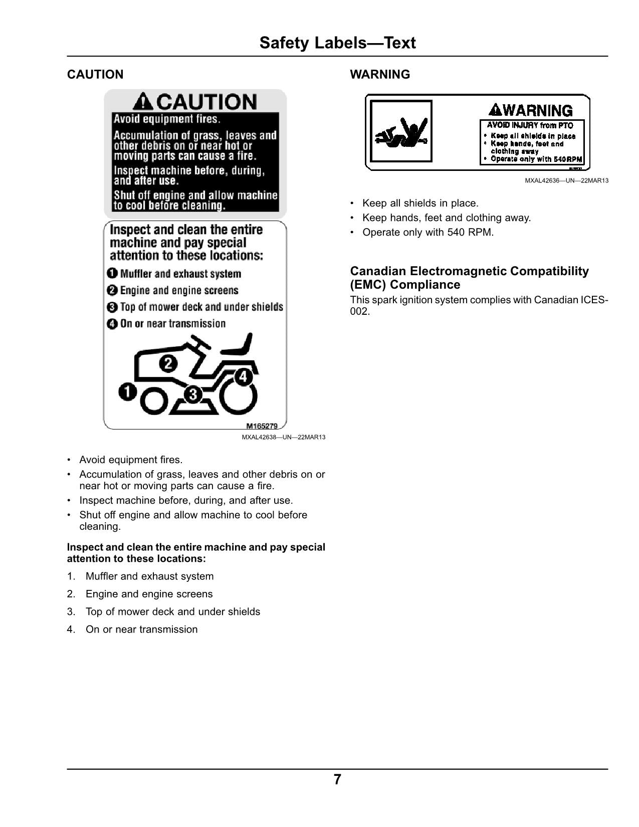 MANUEL D'UTILISATION DU TRACTEUR JOHN DEERE X750 X754 X758 SER 030001 - 040000