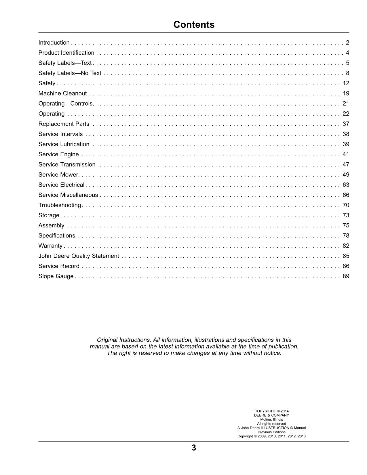 JOHN DEERE X300 X304 X310 X320 X324 X360 TRACTOR OPERATORS MANUAL #2