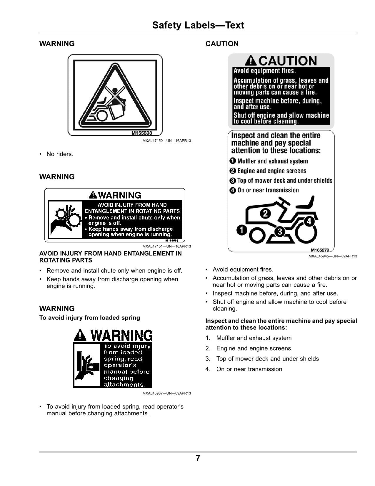 JOHN DEERE X300R TRACTOR OPERATORS MANUAL 280001-