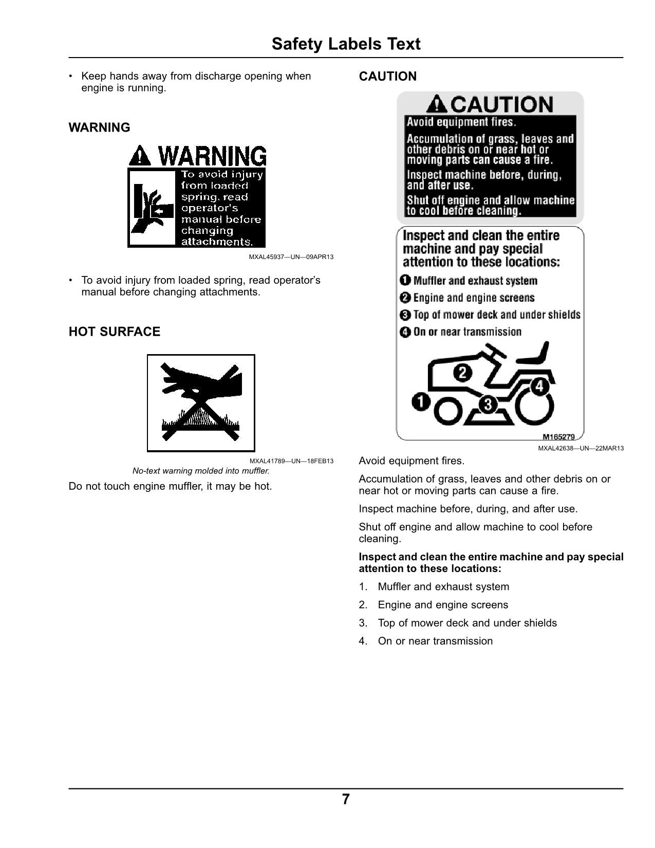 JOHN DEERE X350R TRACTOR OPERATORS MANUAL NORTH AMERICAN EDITION