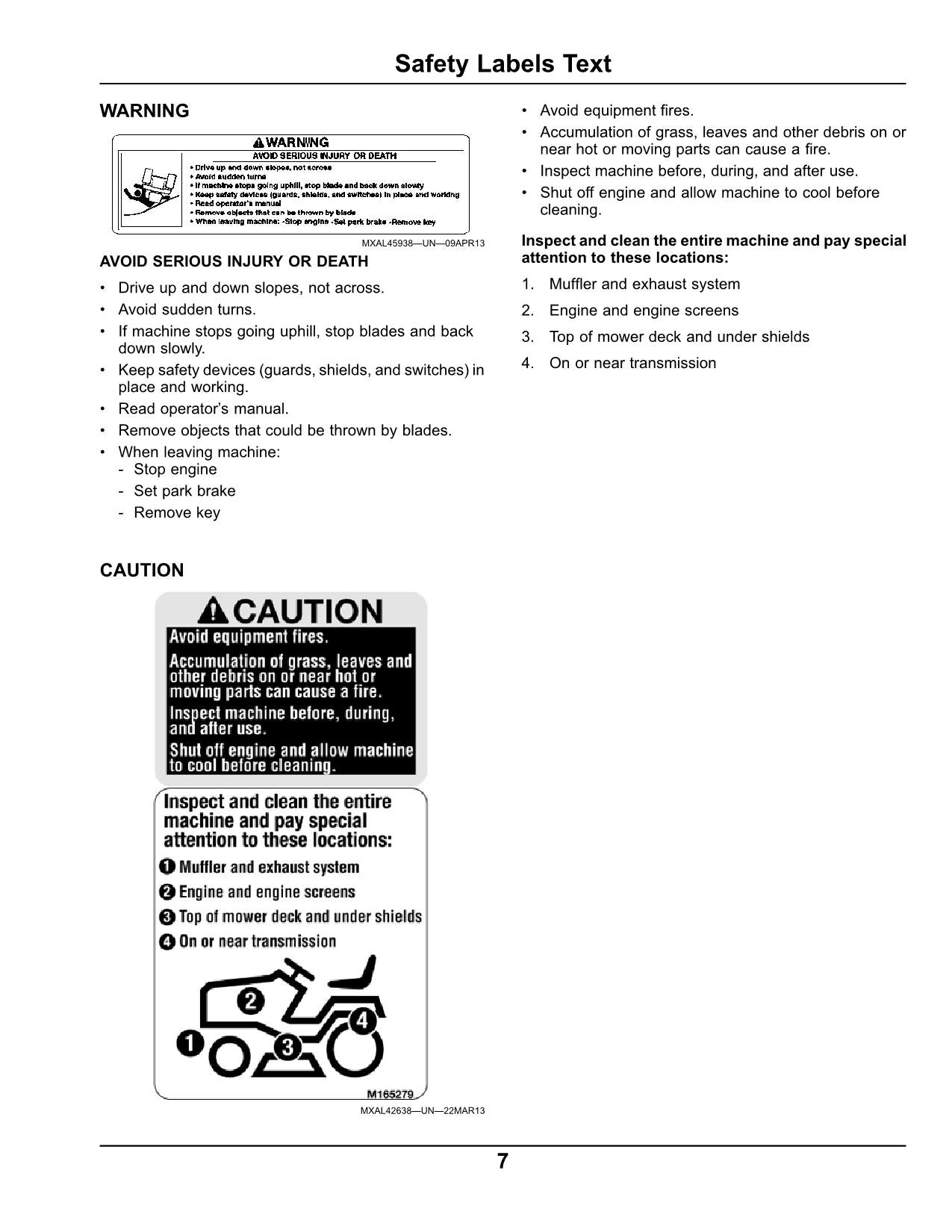 JOHN DEERE X570 X580 X584 X590 TRAKTOR-BETRIEBSHANDBUCH