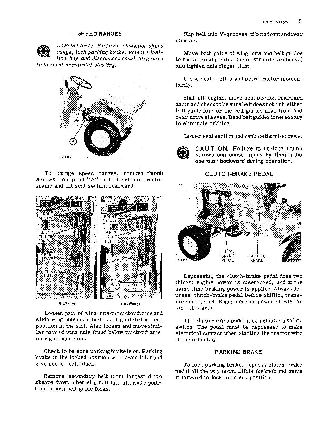 MANUEL D'UTILISATION DU TRACTEUR JOHN DEERE 60 000001-008000