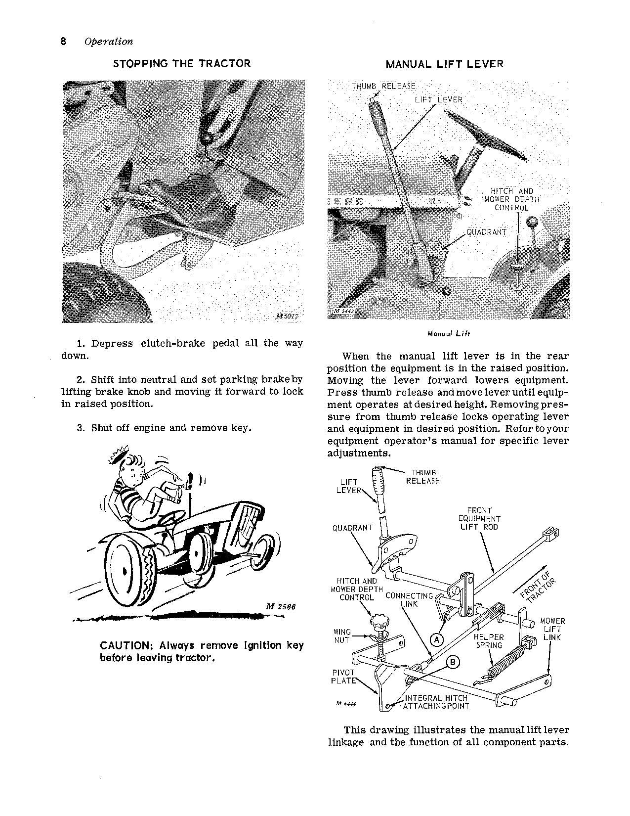 MANUEL D'UTILISATION DU TRACTEUR JOHN DEERE 110 112 112H 110H 065001-100000 -100000