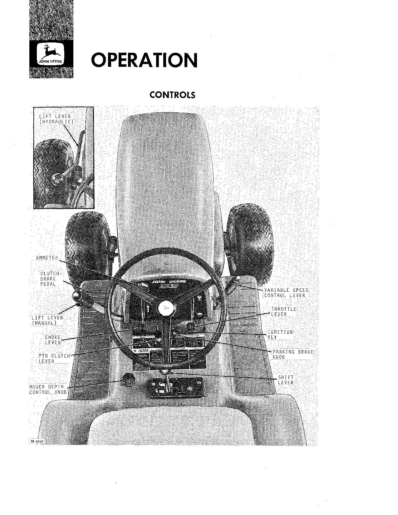 JOHN DEERE 110 112 112H 110H TRACTOR OPERATORS MANUAL ser. 130001-160000