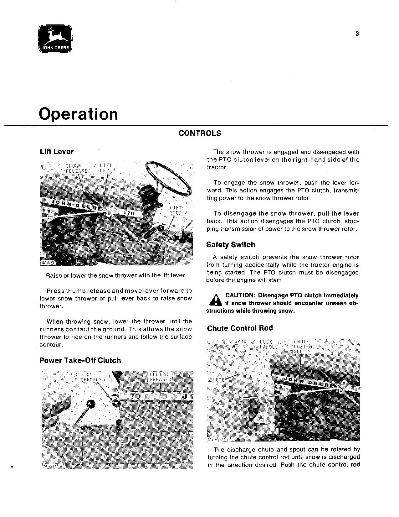 JOHN DEERE 32 70 100 60 TRAKTOR-BETRIEBSHANDBUCH