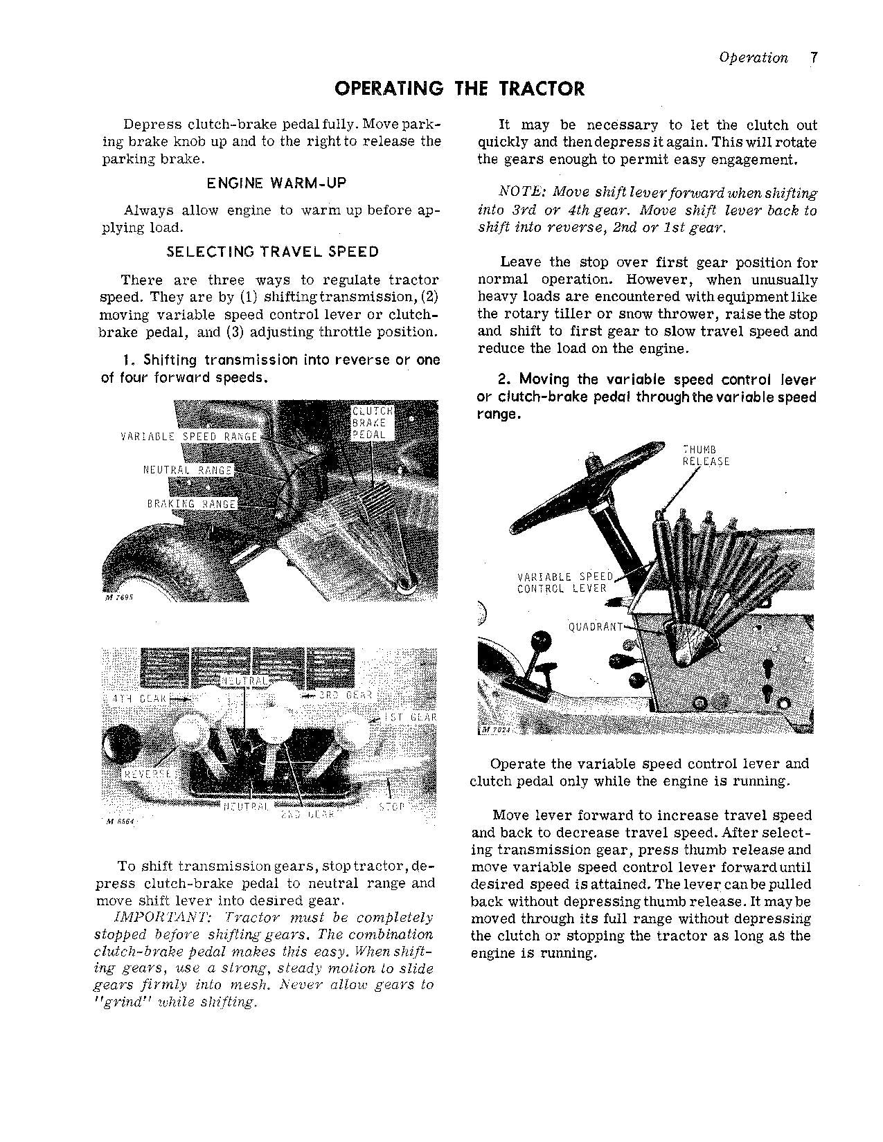 JOHN DEERE 110 112 112H 110H TRACTOR OPERATORS MANUAL SER 161772 - 185000