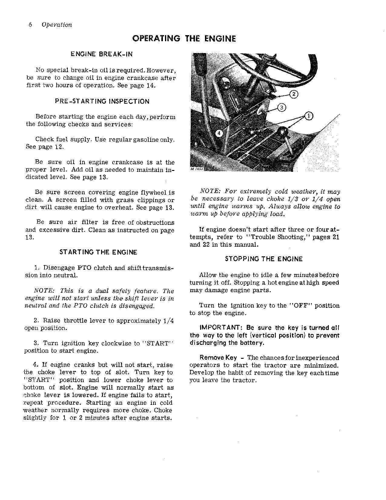 JOHN DEERE 110 112 112H 110H TRACTOR OPERATORS MANUAL SER 185001 - 250000