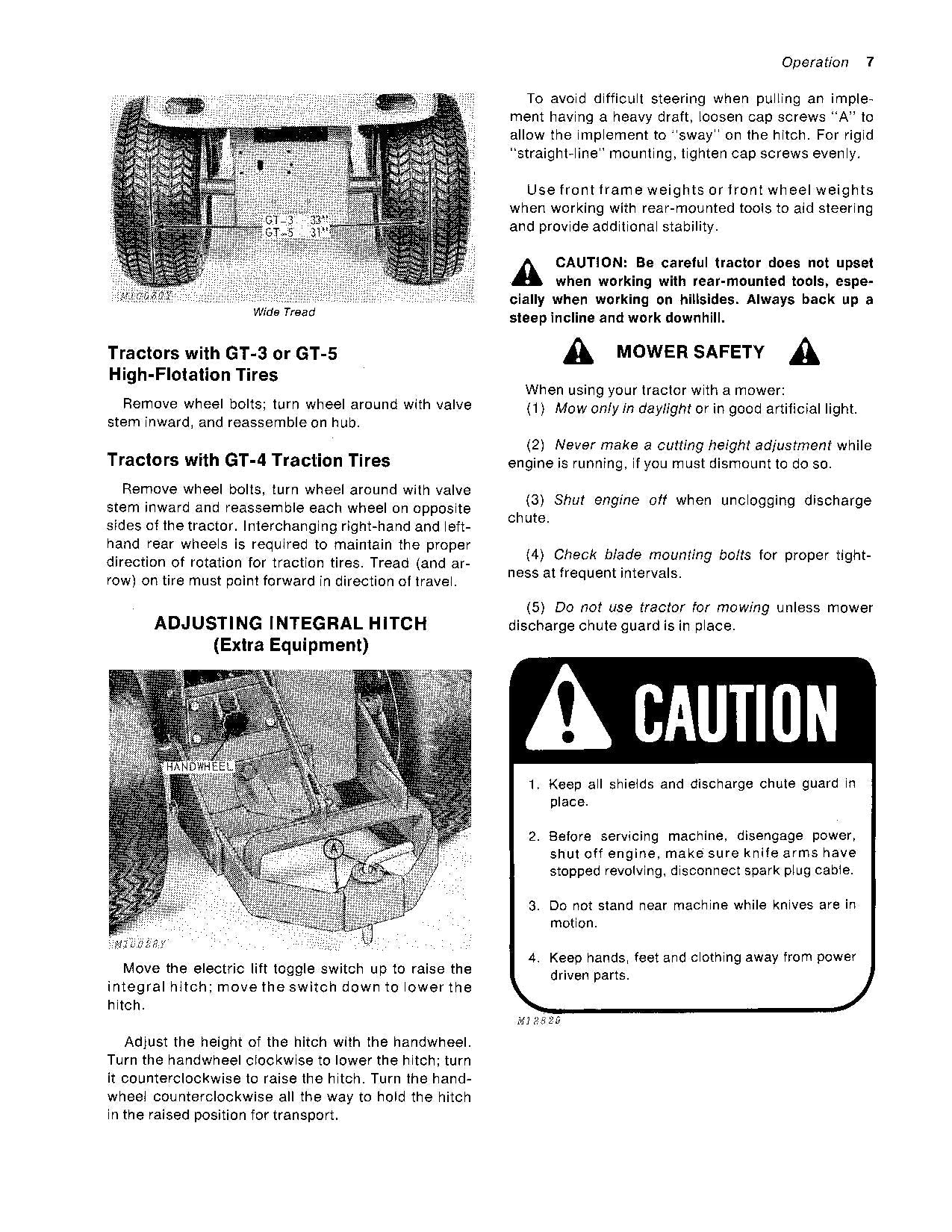 JOHN DEERE 112 TRACTOR OPERATORS MANUAL SER 300001 - 315000